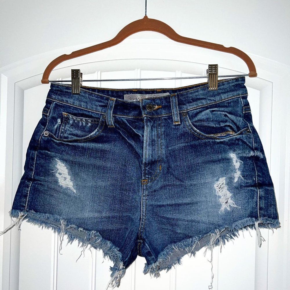 Guess Women's Denim Cutoff Shorts Size 28